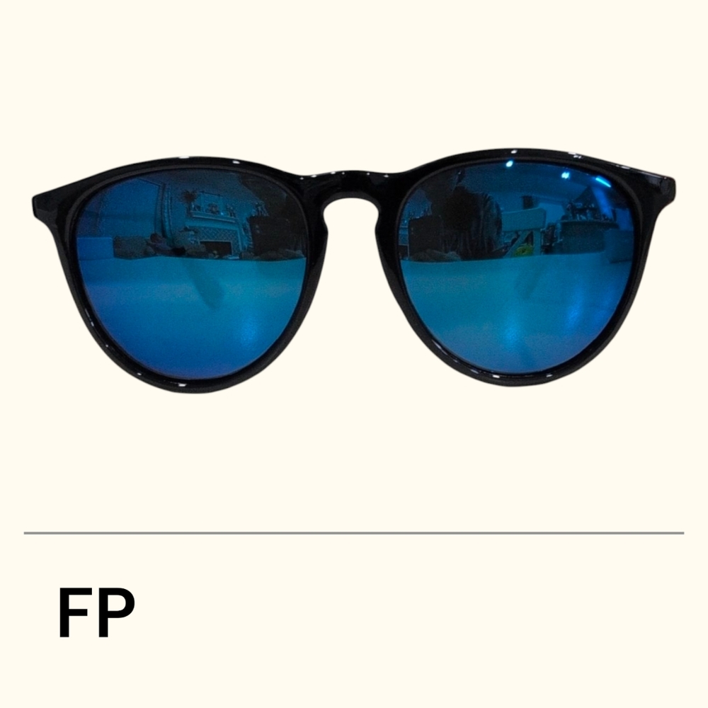 Fashion Poshers Black and Blue Sunglasses